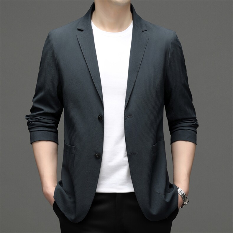Z1310男士2023年春季新款长袖西服休闲青年夹克西装单西,男装西服,电商B360