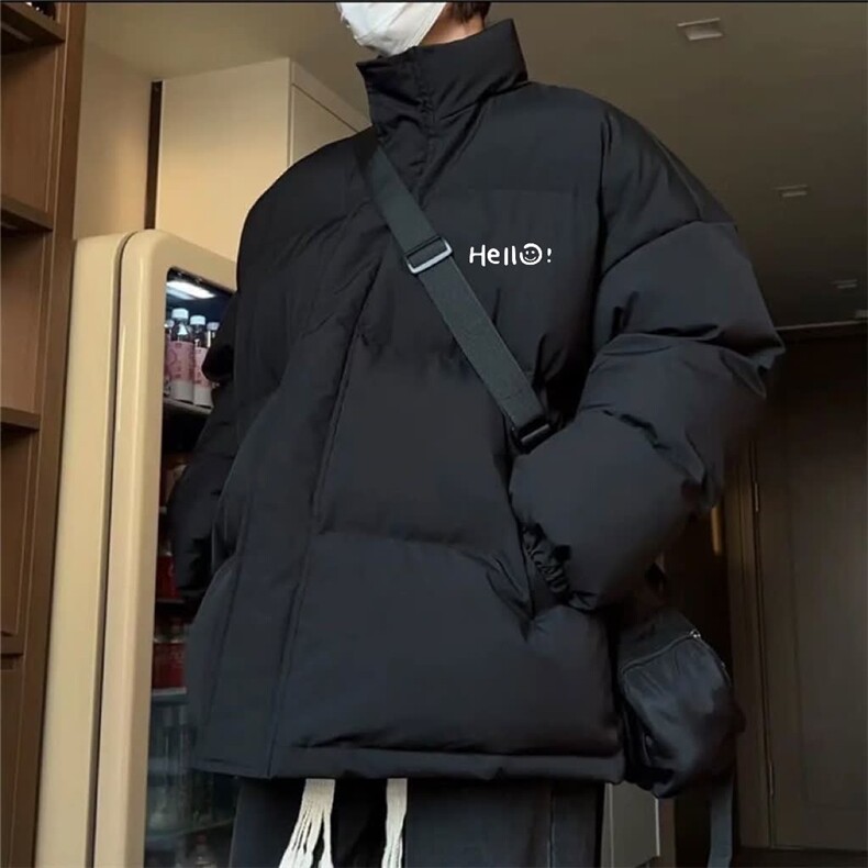羽绒服男款小众2025冬季新款时尚设计感面包服防寒防水保暖外套,男装羽绒服,星座1210-1