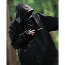 黑武士cityboy冲锋衣男女机能工装连帽夹克户外登山服JK0220-P65，男装夹克，星座1008