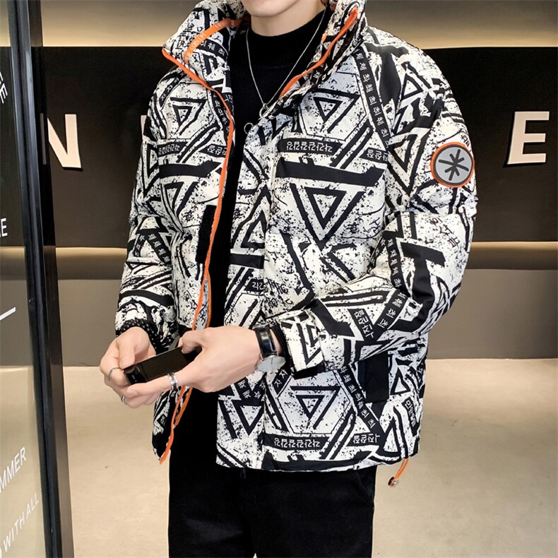 @店主风-冬季新款撞色图案潮流棉衣男时尚上衣-MY519,男装棉衣,电商D246