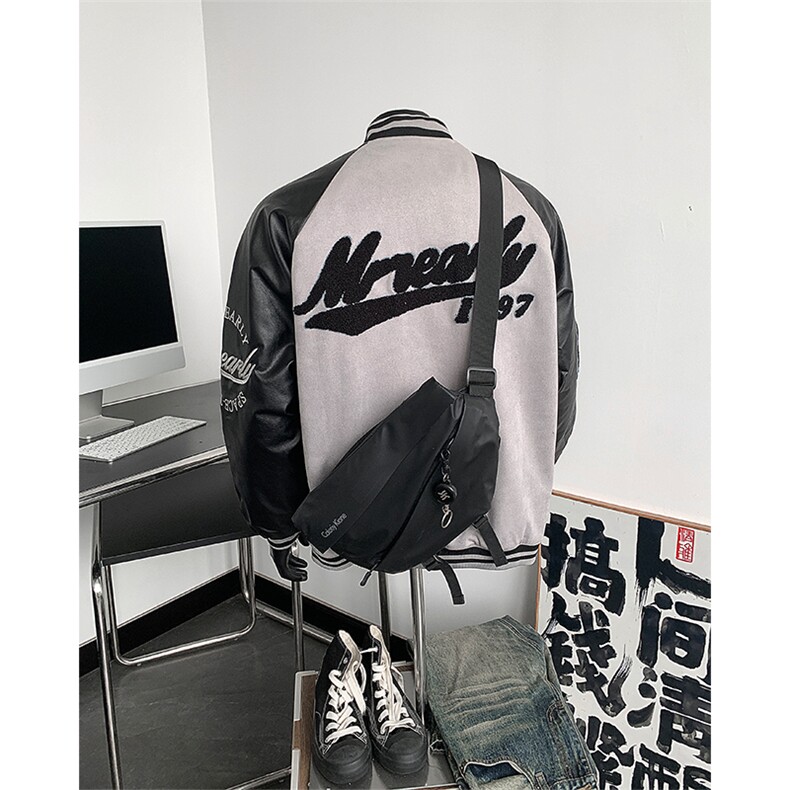 撞色拼接夹克男秋冬美式宽松休闲棒球服外套XZ514-2-24233-P128,男装夹克,星座514-2(原B239)