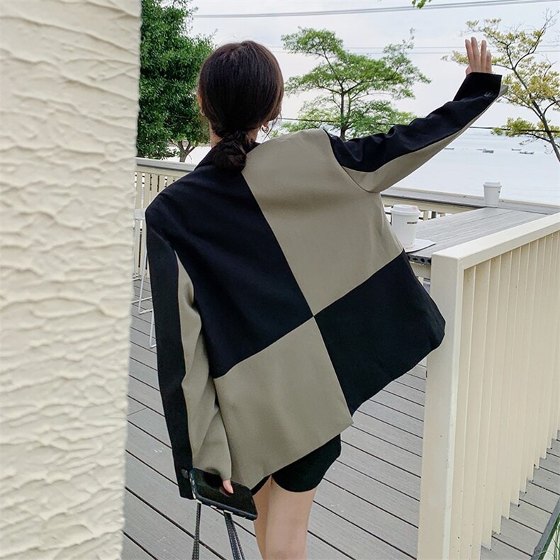 【现货】 2022秋新款廓形拼接西服251-601-P125-K188图片