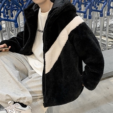冬季棉衣男羊羔毛棉袄韩版潮流外套男士港风潮牌棉服MY0889-P55，男装棉衣，星座308B-1