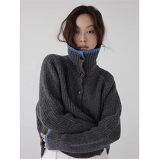 时尚潮流通勤2024年秋季新款百搭高领羊毛衫，女装羊毛衫，旭驰羊绒