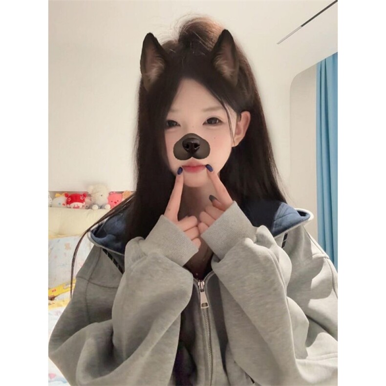 5334-P52原版做工（纯棉华棉复合）休闲宽松卫衣外套薄款,女装卫衣/绒衫,星座617A-2