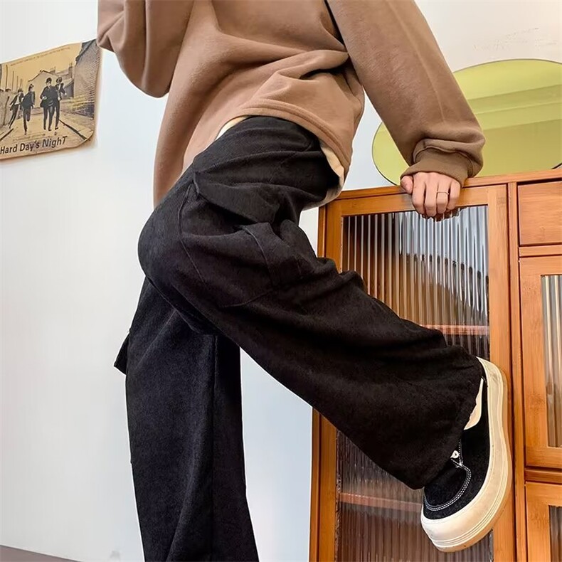 男秋季新款港风休闲裤灯芯绒A348P33,男装休闲裤,星座1116-2