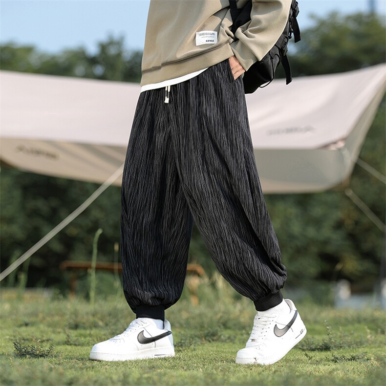 灯笼裤男秋冬季风灯芯绒休闲裤大码束脚阔腿哈伦裤-WK18-P55，男装休闲裤，星座219