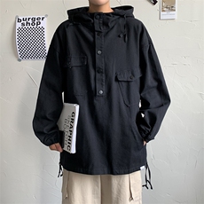 工装外套男士连帽韩版潮流秋季夹克痞帅ins港风百搭潮WT8813-p55，男装夹克，星座1008-2