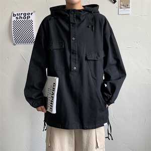工装外套男士连帽韩版潮流秋季夹克痞帅ins港风百搭潮WT8813-p55图片