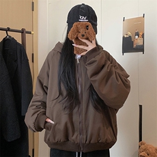 两面穿现货重磅短款座山雕棉衣男女双面穿毛毛绒棉服加厚外套，男装棉衣，电商A486