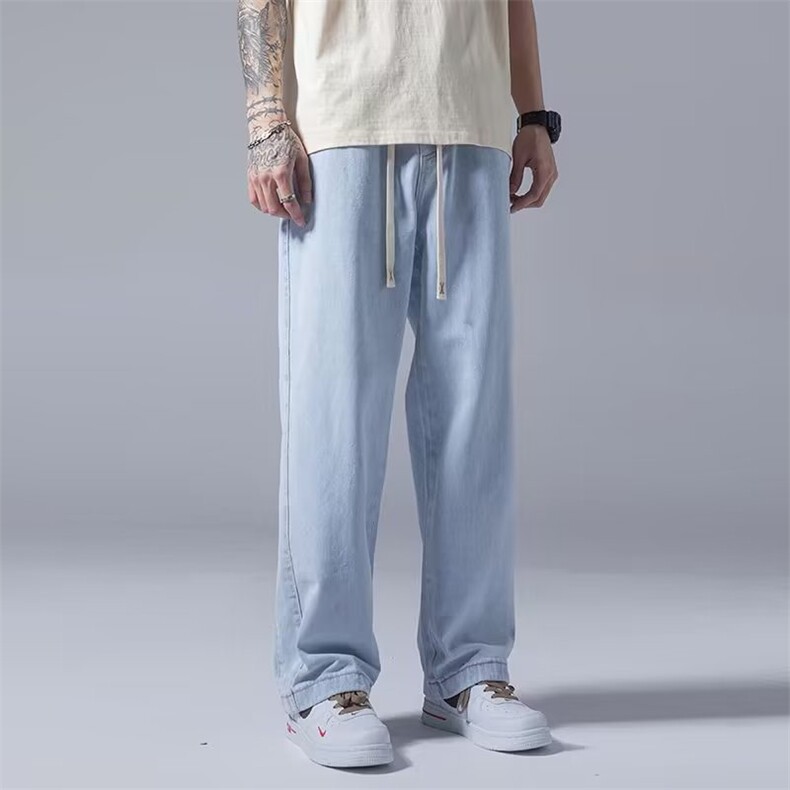 青春流行ins男直筒水洗牛仔裤G6060P35,男装牛仔裤,星座1116-2