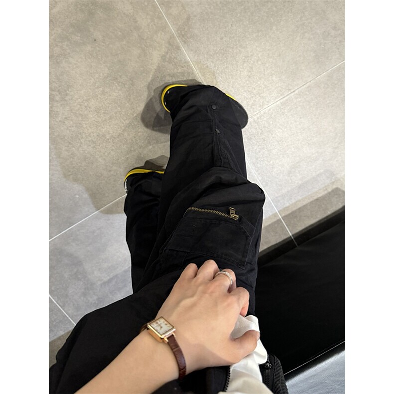 美式机能工装裤男夏季薄款设计感小众高街拉链户外多口袋休闲裤子,男装休闲裤,星座1007（原301D）
