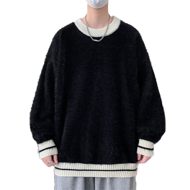 【新品】2025秋冬男士仿貂绒时尚休闲百搭针织毛衣潮流-M070-P53,男装针织衫/毛衣,星座1105-1