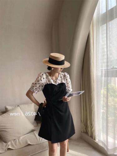 拼接连衣裙，女装连衣裙，DLI.DODO 豆豆