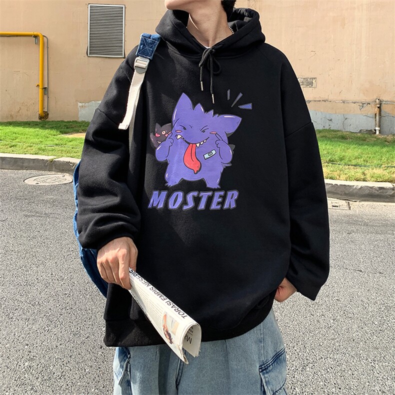 WY2087-P40纯棉连帽卫衣男大码运动帽衫宽松薄外套男,男装卫衣,电商A040