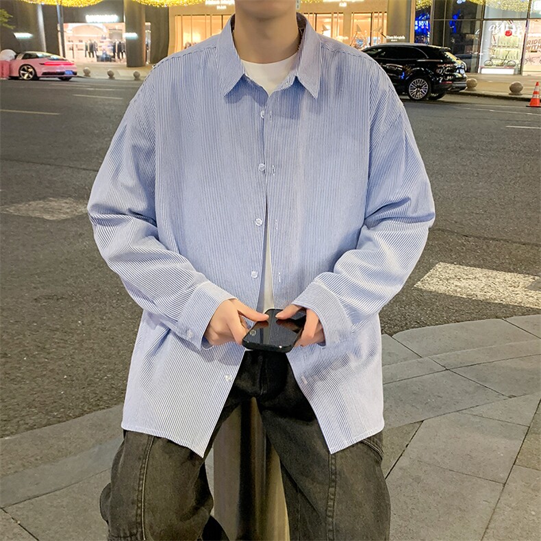 潮流宽松休闲上衣潮牌衬衫A161-6853-P36,男装衬衫,电商A161
