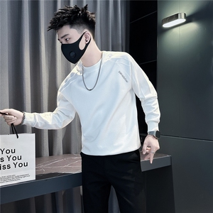 简约休闲圆领卫衣男社会小伙店主风301C-WY66-P58控88图片