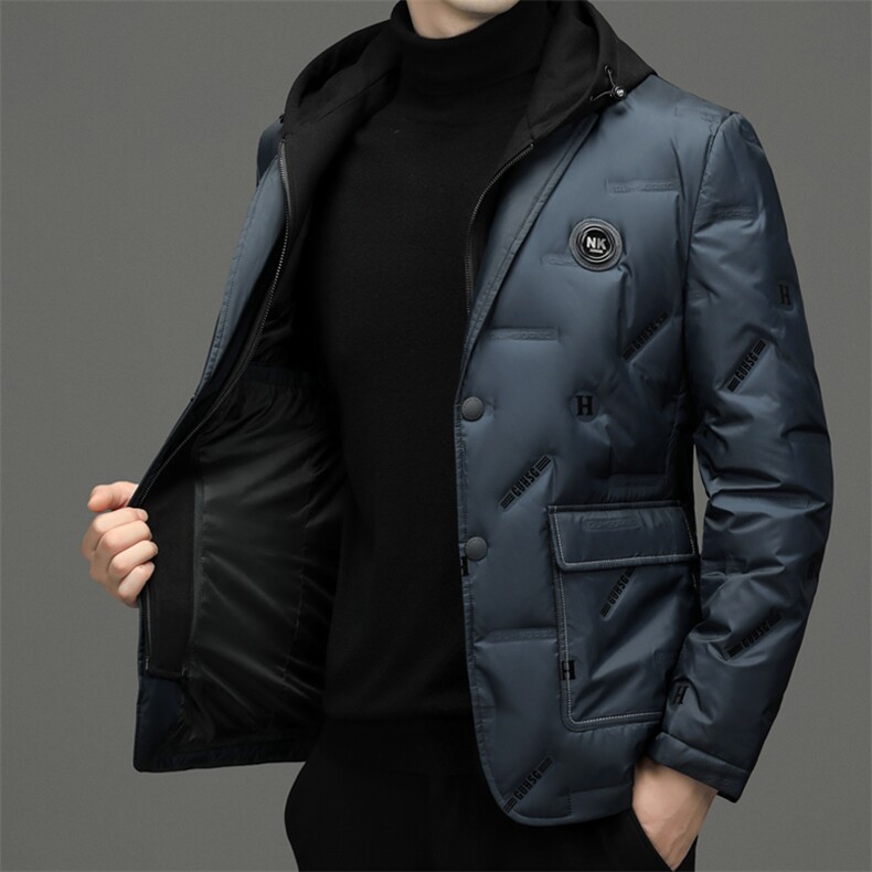 BF22962钱塘2020-2新款中年男士羽绒服休闲百搭西装毛领外套P260,男装羽绒服,钱塘207-2