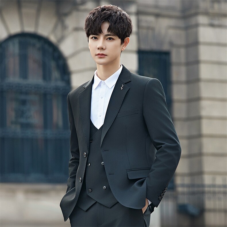 2025春秋男商务正装礼服西服时尚休闲西装外套A355-XF9002-P155,男装西服,电商A355（原A415）