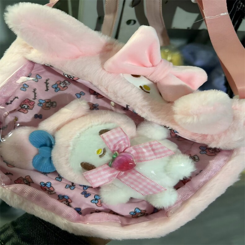 美乐乐透明包，金雅毛绒玩具