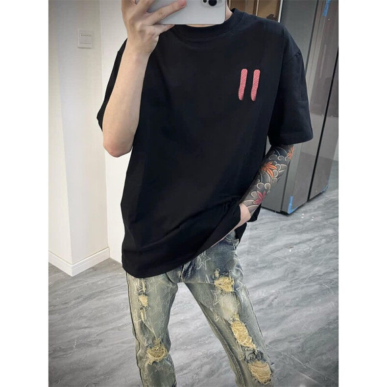 欧货复古印花牛仔裤男破洞补丁刺绣五角星弹力修身小脚休闲裤潮流,男装休闲裤,星座506A