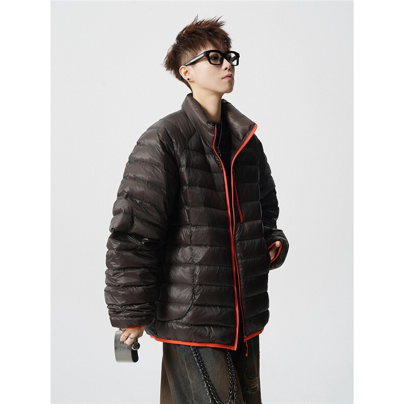 可二开轻便90绒白鸭绒M-5XL大码锦纶羽绒服男78188P238控328,男装羽绒服,星座227-7