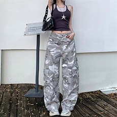 新款慵懒气质简约原宿流行潮流ins百搭牛仔裤日系文艺时尚NZC002，男装牛仔裤，星座516A