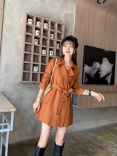 风衣连衣裙，女装风衣，博内歌特