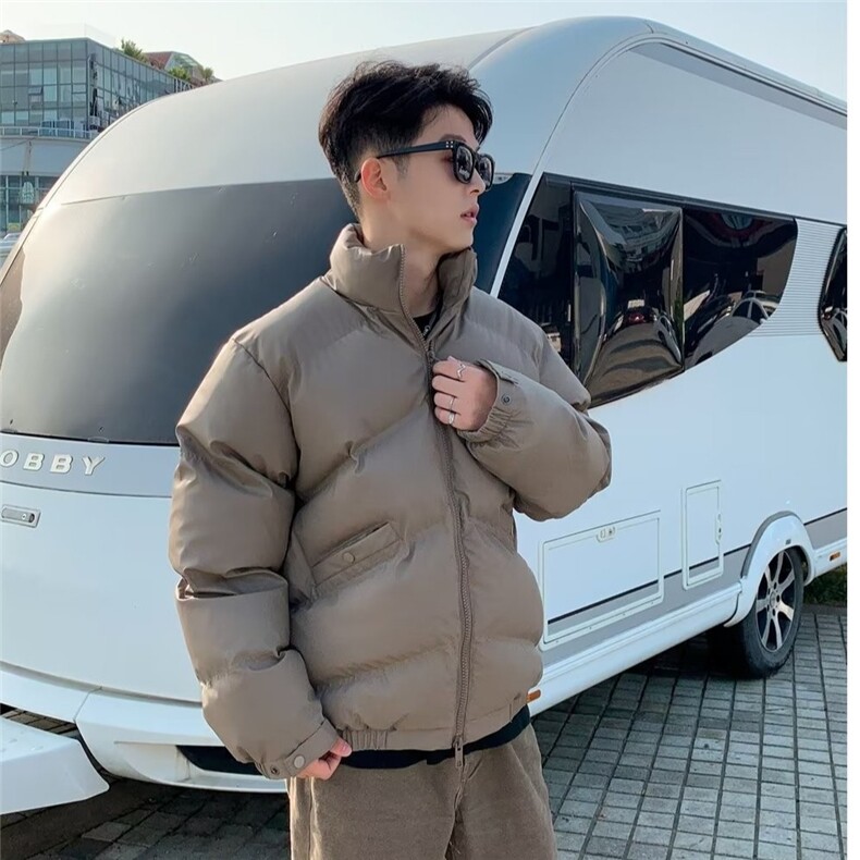 加绒加厚冬款男立领棉衣保暖面包服棉袄外套MA227P98,男装棉衣,星座1013-1