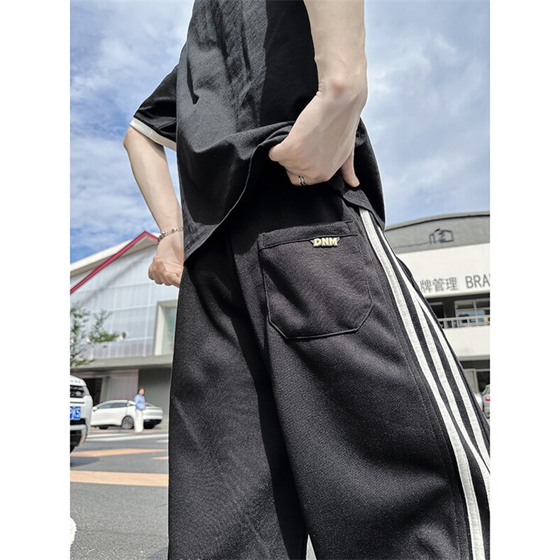 A178K2838P35秋冬季新款三条杠卫裤直筒宽松,男装休闲裤,电商A178