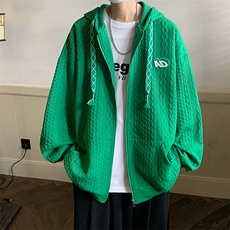 24秋冬款大麻花开衫连帽高品质卫衣夹克外套WK221-P60控88，男装夹克，电商B370
