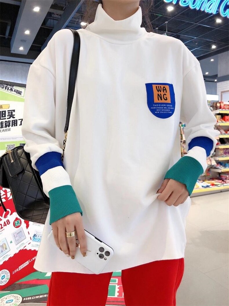 磨毛拉绒款打底衫百搭款，女装，一杭