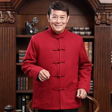高品质中老年爷爷奶奶装风唐装棉服盘扣棉袄外套加棉复古棉衣，男装民族服装，钱塘723