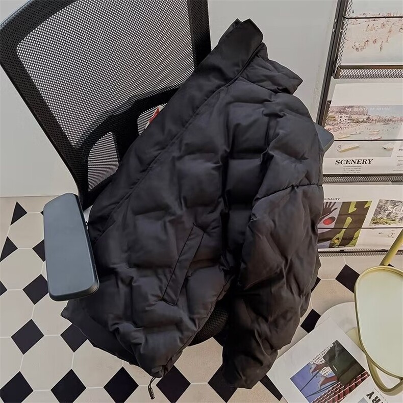 菱形格美式棉服男冬季痞帅炸街vibe外套立领潮牌面包服MY2666-P92,男装棉衣,星座1008