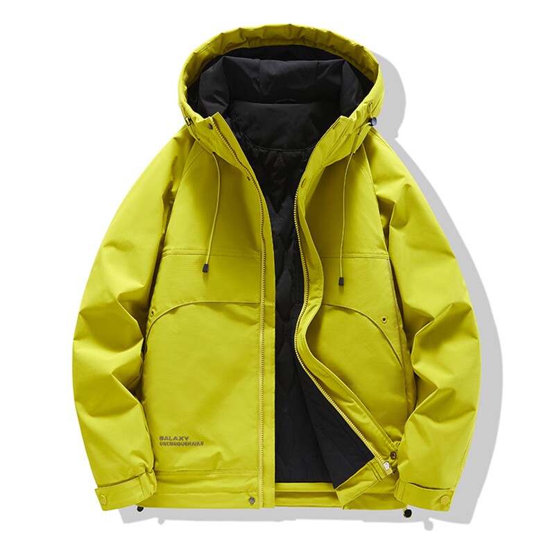 现货5W件冬季三防美式boxy解构连帽雪山冲锋衣棉衣男女棉服厚外套，男装夹克，电商A486-1