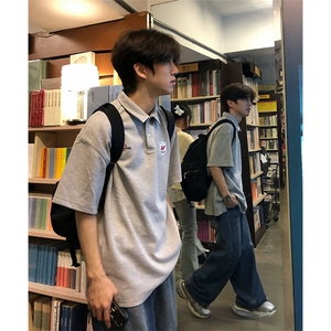 抖音得物供货 现货网眼透气翻领T恤美式宽松潮牌短袖POLO衫 APL12图片