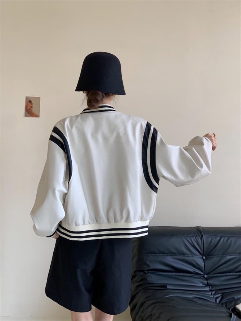 【秋款新品】进口PU棒球服，其它，TWO LAPS