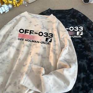 260克重磅扎染德绒圆领打底衫【有货】C403A-DR25269RL-P25图片
