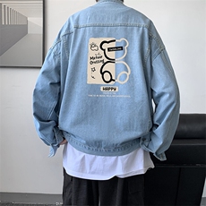 牛仔夹克男大码牛仔外套男茄克NJ77352-P60，男装夹克，电商A040