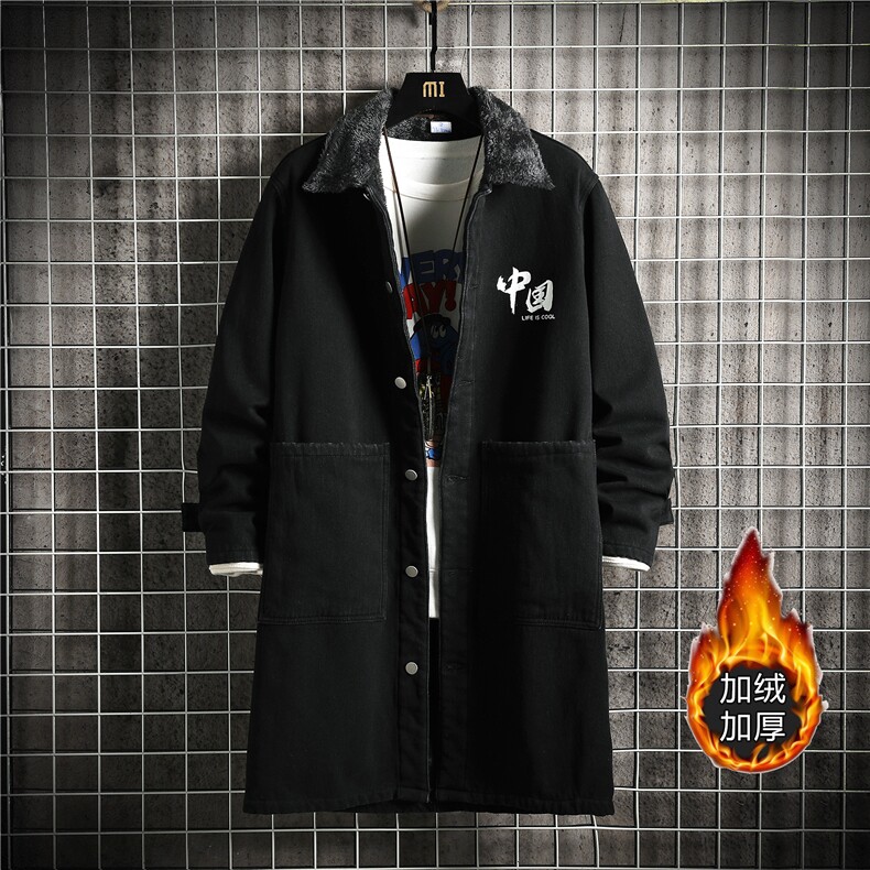 JK647J-p98-限价138M-5XL网格日系现货羊羔毛牛仔棉衣大码CITYBOY,男装棉衣,星座103A