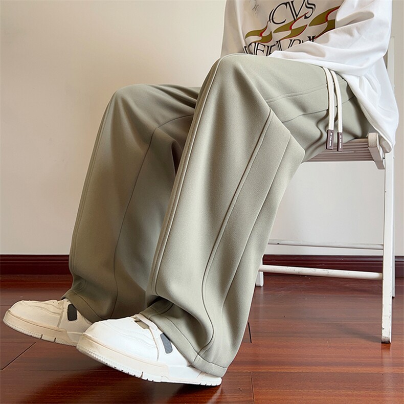 供抖音高品质主推休闲裤男裤子阔腿裤416B-1-KL705-P50限68，男装休闲裤，星座416B-1