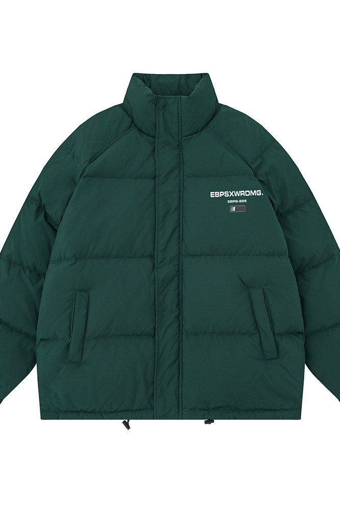 白底23冬季百搭宽松字母印花潮流棉服外套TPMY63701TP75控128,男装棉衣,电商A268-1