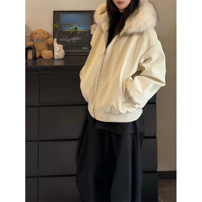 现货(网图)毛领座山雕800克加厚绒毛连帽棉服情侣313B-PM09-P90,男装棉衣,星座313B