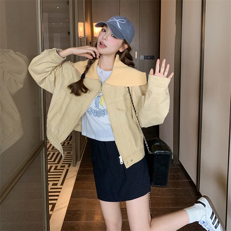 现货海军针织领春季初恋款短外套2C239-H52-P145-K218,女装短外套,2C239
