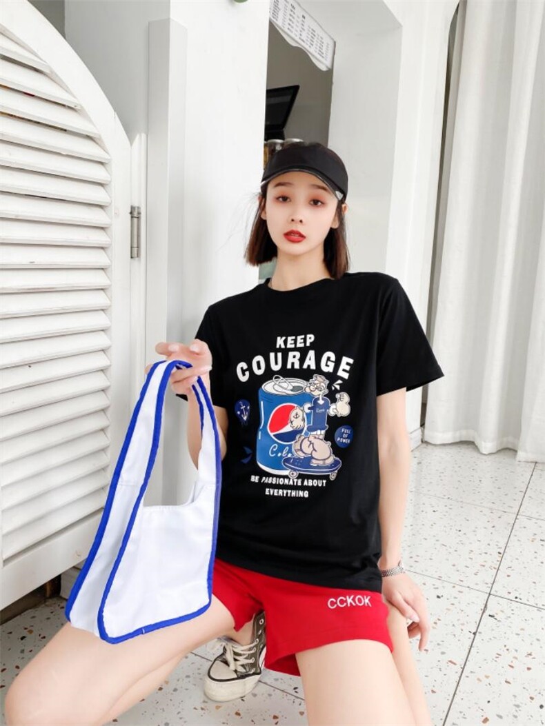 时尚休闲潮流T恤，女装T恤，泽妤