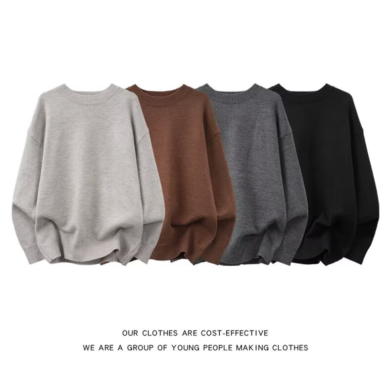 慵懒日系ins长袖毛衣文艺简约新款潮流百搭原宿针织衫MZ963-P56,男装针织衫/毛衣,星座412-3