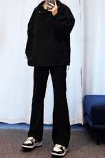 高点击！！！纯黑色微喇叭牛仔裤修身弹力KZ06-P55，男装牛仔裤，星座310A-4