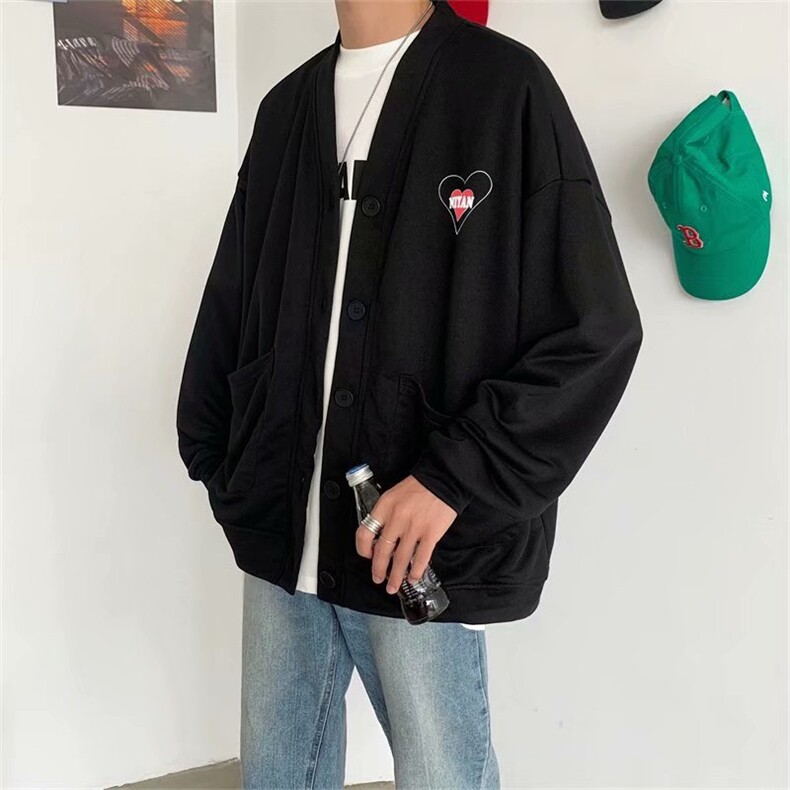 秋冬新款潮流针织线衫帅气夹克潮牌宽松男装外套W1399-P35,男装夹克,星座512-4