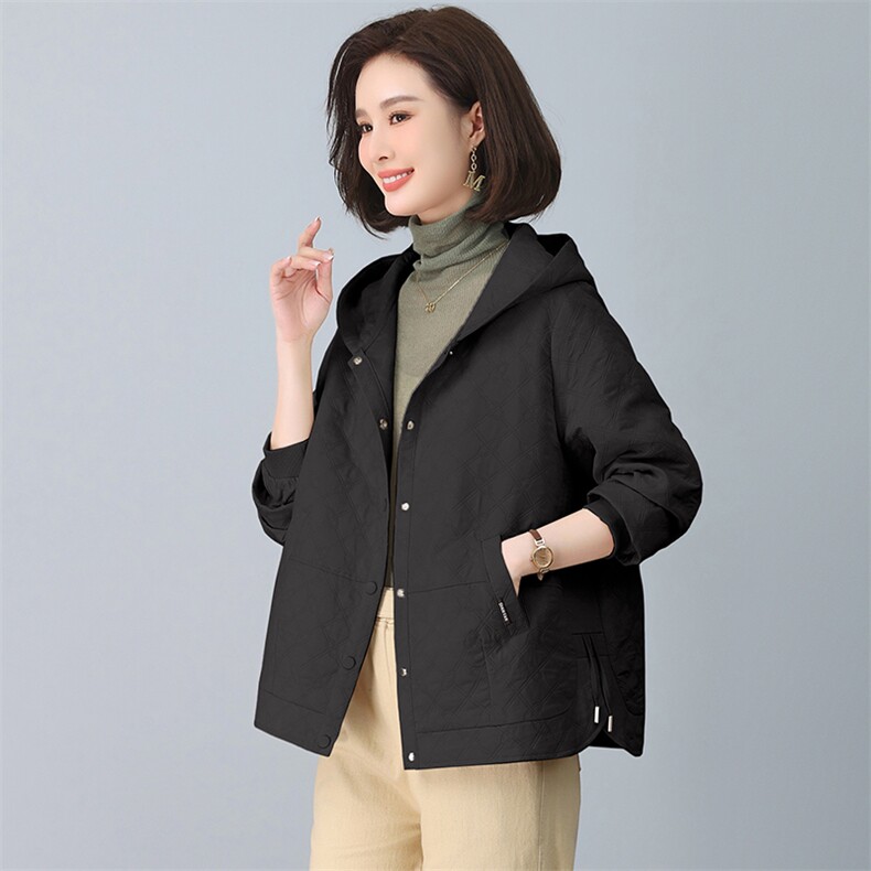2023年秋季新款潮韩版女纯色宽松显瘦休闲外套,女装短外套,独衣靓