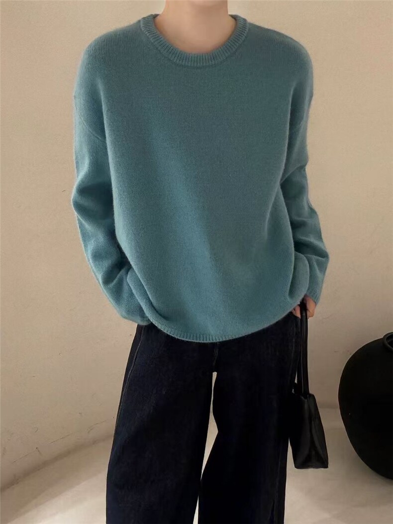 2025年秋季针织通勤单件长袖套头，女装针织衫/毛衣，半城羊绒